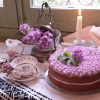 Tarta de violetas