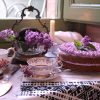 Tarta de violetas