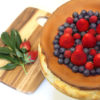 Queso con frutos rojos