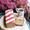 Bizcocho de fresa y crema de anacardos con vainilla