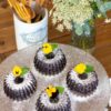 Mini Bundt cakes de chocolate veganos