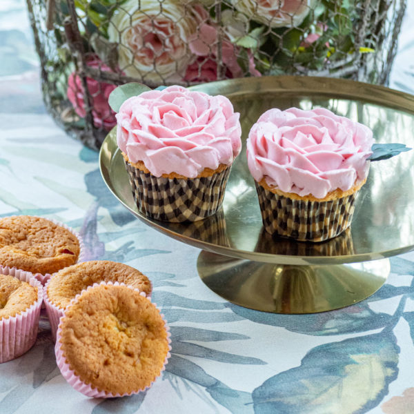 Cupcakes con frambuesa y mora (6 uds)