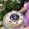 Matrioska de violetas y nata