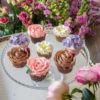 Cupcakes de zanahoria con frosting de coco y vainilla (6 uds)